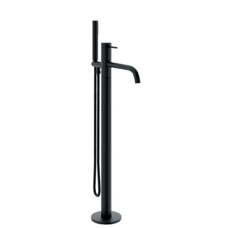 Nordic Artist, Floor Mounted Matt Black Bath Filler