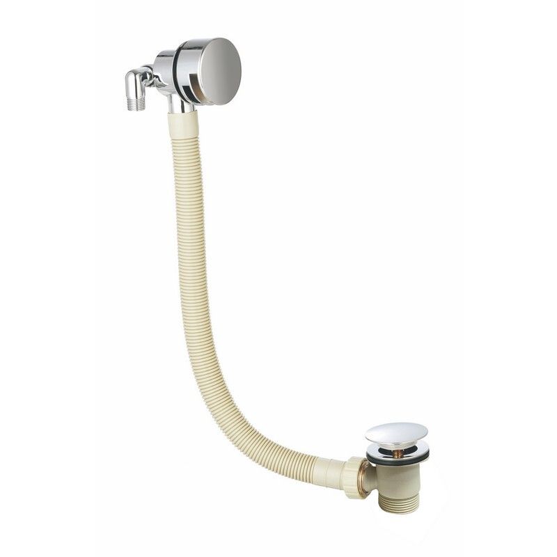 Nordic Chrome OverFlow Bath Filler/Waste