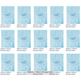 Guide to Popular Whirlpool Bath Sizes