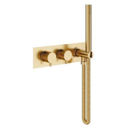 Nordic Artist, 2 Outlet Valve, BathFill & Shower, Brushed Brass