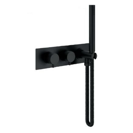 Nordic Artist, 2 Outlet Valve, BathFill & Shower, Matt Black