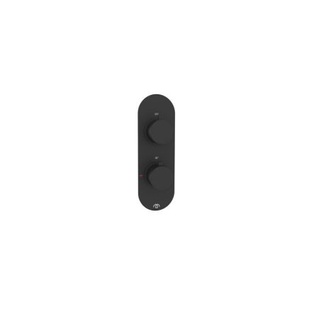 Nordic, Single Outlet Valve, Matt Black