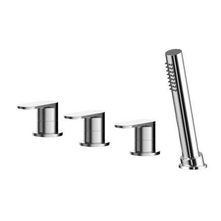 Nuie, 3/4" Flow Valves with Shower Mixer, Chrome