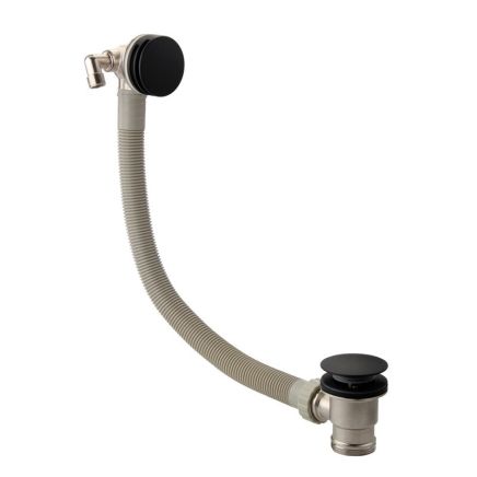 Nordic Matt Black OverFlow Bath Filler/Waste