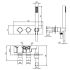 Nordic Artist, 2 Outlet Valve, BathFill & Shower, Chrome