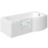 Bathe Easy Concert, 1675x850mm LH