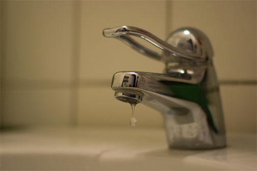a tap with lower water pressure