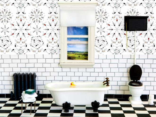 Patterned wallpaper