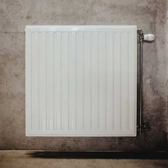 A White Convector Radiator