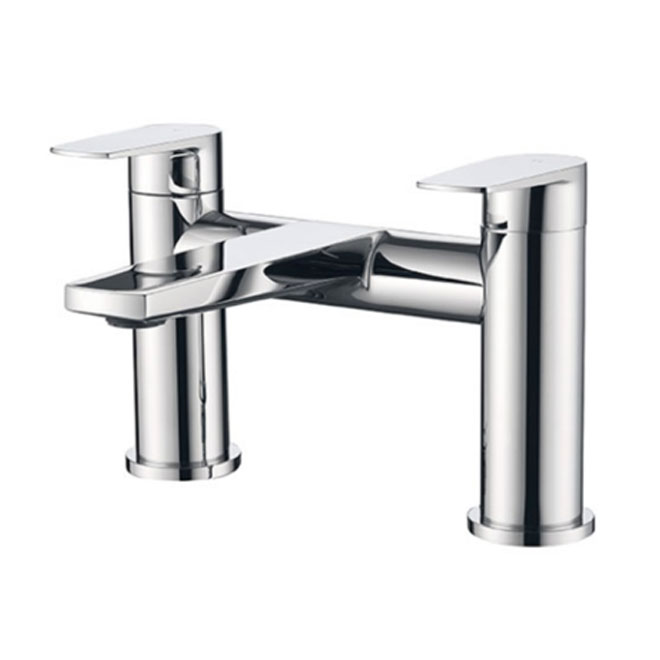 A chrome bath filler tap