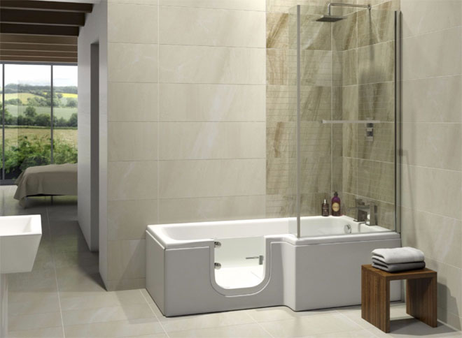 Bathe Easy, Solarna LH, Super Lux Shower Whirlpool Bath